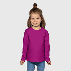 Лонгслив детский Баклажановый радуга, цвет: 3D-принт — фото 2