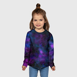 Лонгслив детский Космос с галактиками, цвет: 3D-принт — фото 2