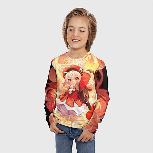 Детский лонгслив Genshin Impact - Klee / 3D-принт – фото 3
