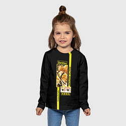 Лонгслив детский Зеницу Агацуме - Клинок, рассекающий демонов, цвет: 3D-принт — фото 2