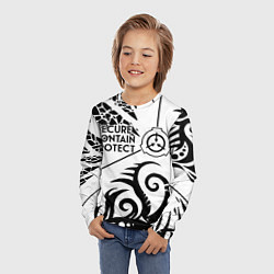 Лонгслив детский Secure, Contain, Protect, цвет: 3D-принт — фото 2