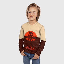 Лонгслив детский Евангелион ноль один, цвет: 3D-принт — фото 2