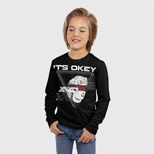 Детский лонгслив Its okey / 3D-принт – фото 3