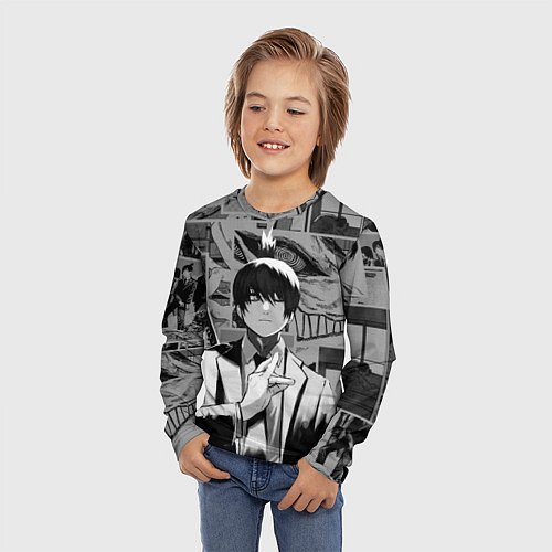 Детский лонгслив Аки Хаякава - страницы манги / 3D-принт – фото 3