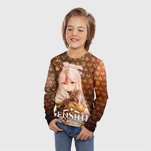 Детский лонгслив Нин Гуан элементали / 3D-принт – фото 3