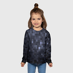Лонгслив детский Minecraft block time, цвет: 3D-принт — фото 2