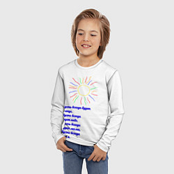 Лонгслив детский Детский стих, цвет: 3D-принт — фото 2