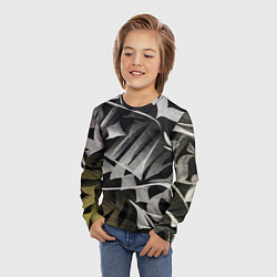 Лонгслив детский Каллиграфический момент, цвет: 3D-принт — фото 2