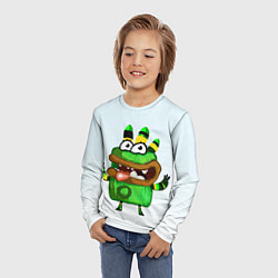 Лонгслив детский Смешной монстр, цвет: 3D-принт — фото 2