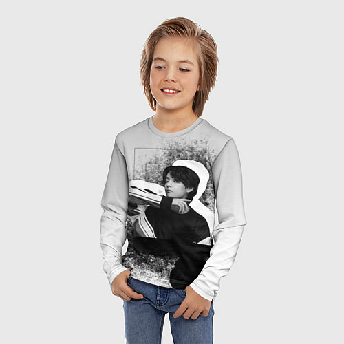 Детский лонгслив Тэхён и его тень / 3D-принт – фото 3