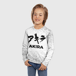 Лонгслив детский Akira с потертостями на светлом фоне, цвет: 3D-принт — фото 2