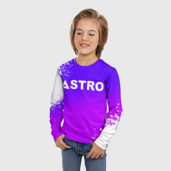 Лонгслив детский Астро логотип, цвет: 3D-принт — фото 2