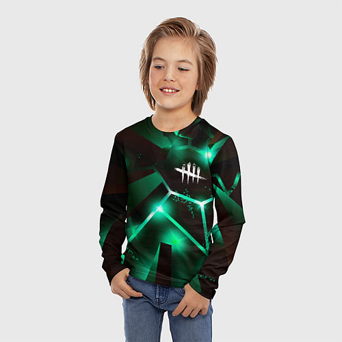 Детский лонгслив Dead by Daylight разлом плит / 3D-принт – фото 3