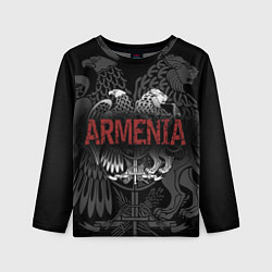 Лонгслив детский Герб Армении с надписью Armenia, цвет: 3D-принт