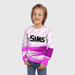 Лонгслив детский The Sims pro gaming: символ сверху, цвет: 3D-принт — фото 2
