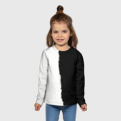 Лонгслив детский Вертикально оторванный лист бумаги, цвет: 3D-принт — фото 2