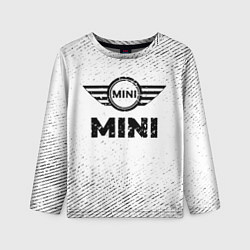 Лонгслив детский Mini с потертостями на светлом фоне, цвет: 3D-принт