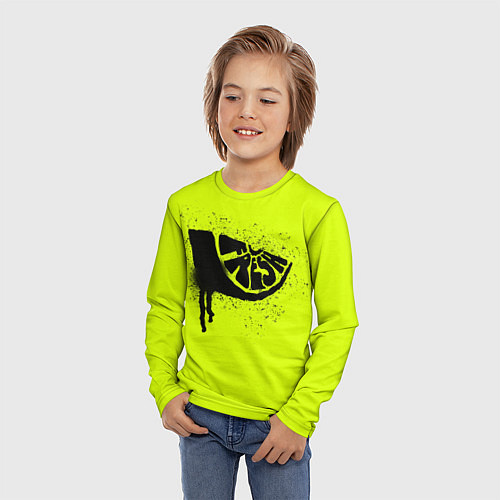Детский лонгслив Fresh lime / 3D-принт – фото 3