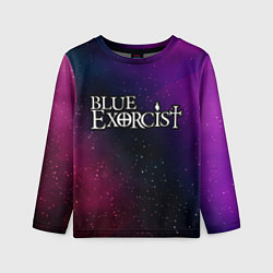 Лонгслив детский Blue Exorcist gradient space, цвет: 3D-принт
