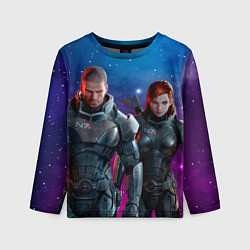 Лонгслив детский Mass Effect N7 space, цвет: 3D-принт