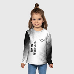 Лонгслив детский Tokyo Revengers glitch на светлом фоне: надпись, с, цвет: 3D-принт — фото 2