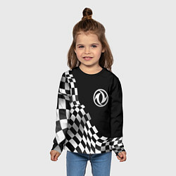 Лонгслив детский Dongfeng racing flag, цвет: 3D-принт — фото 2