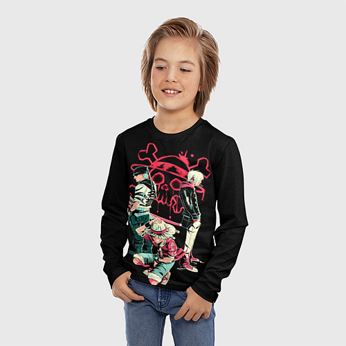 Детский лонгслив Тройка из Ван Писа / 3D-принт – фото 3