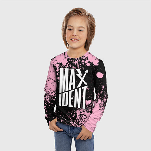 Детский лонгслив Stray kids - pink maxident / 3D-принт – фото 3