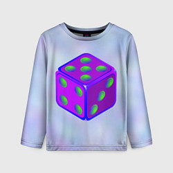 Лонгслив детский Игральный кубик, цвет: 3D-принт