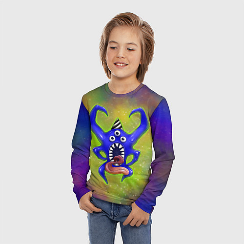 Детский лонгслив Nabnab - паук / 3D-принт – фото 3