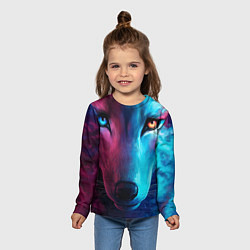 Лонгслив детский Космический волчок, цвет: 3D-принт — фото 2