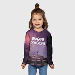 Лонгслив детский Imagine Dragons обложка альбома Night Visions, цвет: 3D-принт — фото 2