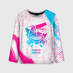 Лонгслив детский Tokyo Ghoul neon gradient style, цвет: 3D-принт