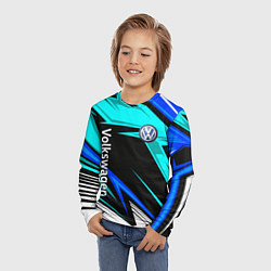 Лонгслив детский Фольцваген - sport uniform, цвет: 3D-принт — фото 2