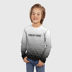 Лонгслив детский Forever young, цвет: 3D-принт — фото 2