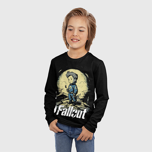Детский лонгслив Fallout boy / 3D-принт – фото 3