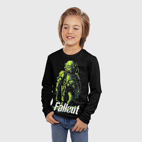 Детский лонгслив Fallout green / 3D-принт – фото 3