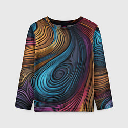 Лонгслив детский Gradient madness, цвет: 3D-принт