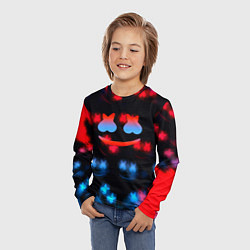 Лонгслив детский Marshmello skibidi dob dob, цвет: 3D-принт — фото 2