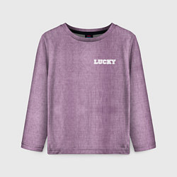 Детский лонгслив Розовые джинсы lucky 77