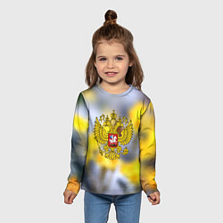 Лонгслив детский Русская земля герб, цвет: 3D-принт — фото 2