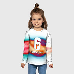 Лонгслив детский Rainbow six game, цвет: 3D-принт — фото 2