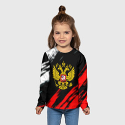 Лонгслив детский Russia stripes, цвет: 3D-принт — фото 2