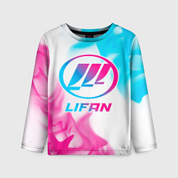 Лонгслив детский Lifan neon gradient style, цвет: 3D-принт