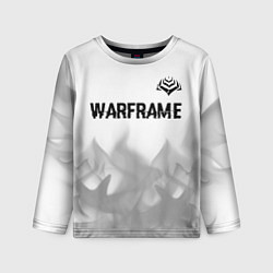 Детский лонгслив Warframe glitch на светлом фоне посередине