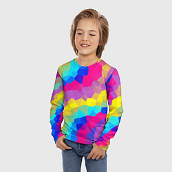 Лонгслив детский Призма, цвет: 3D-принт — фото 2