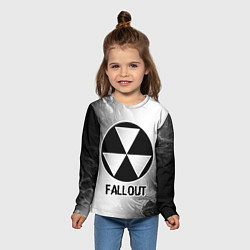 Лонгслив детский Fallout glitch на светлом фоне, цвет: 3D-принт — фото 2