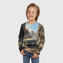 Лонгслив детский Брошенный автомобиль, цвет: 3D-принт — фото 2
