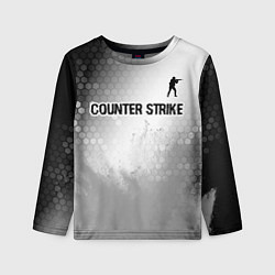 Лонгслив детский Counter Strike glitch на светлом фоне посередине, цвет: 3D-принт