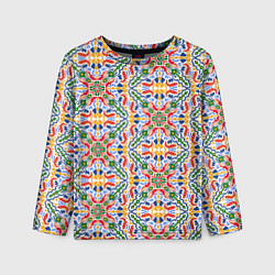 Детский лонгслив Мелкий красочный узор